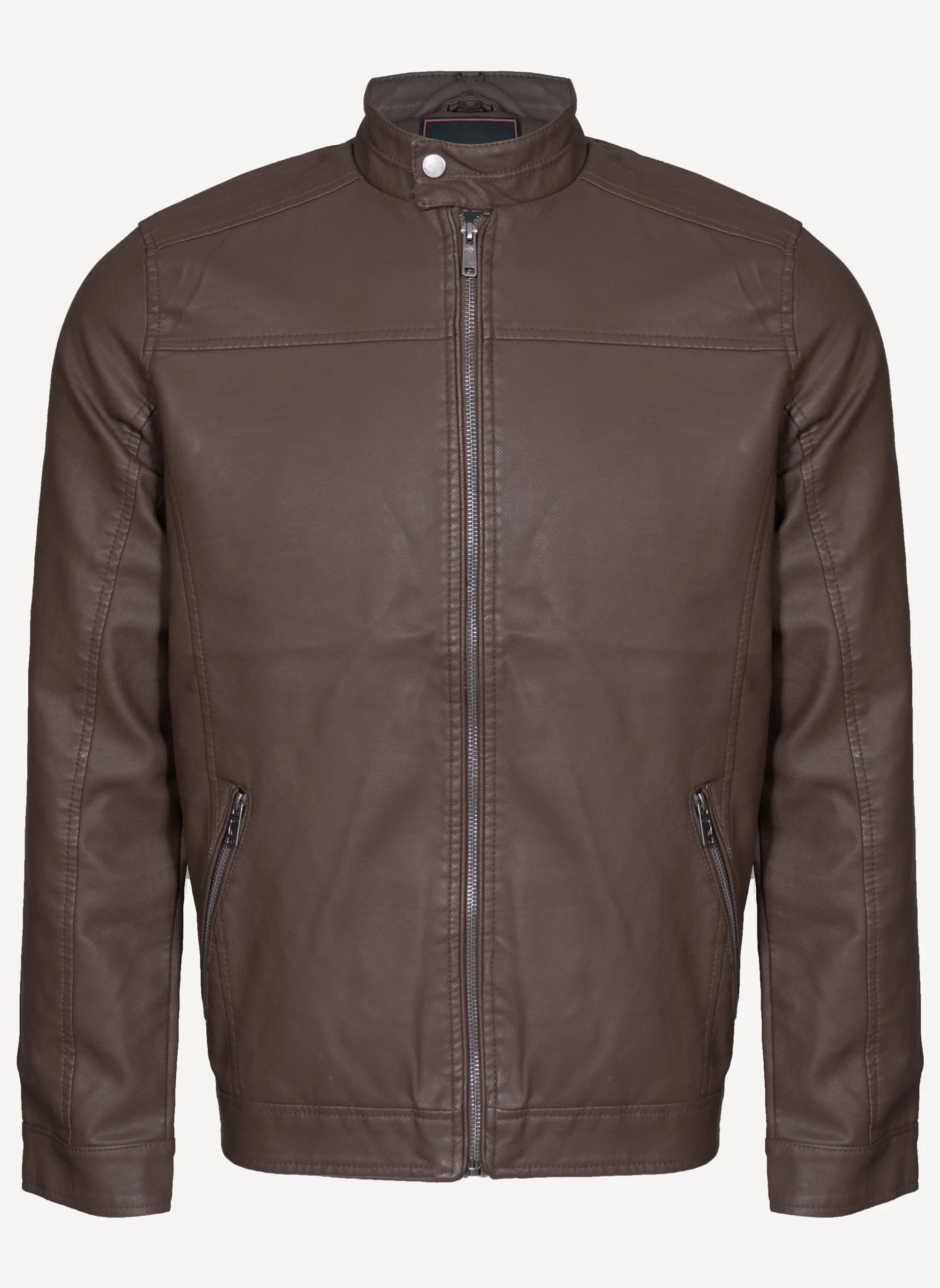 LEVE 2 PAGUE 1 - Jaqueta Masculina de Couro Italiano